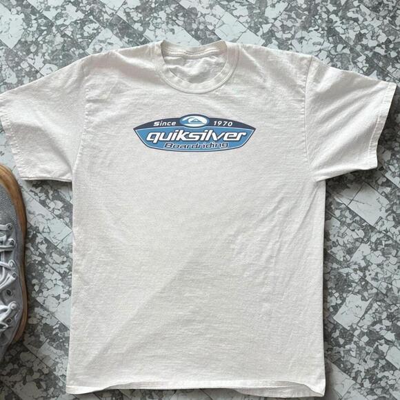Tops - Quiksilver White Surf Tee